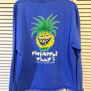 Blue Long-Sleeve Graphic Tee